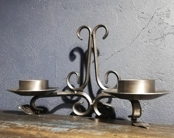 Wrought iron Wall Sconce Candle Holder Swedish Quality Handmade Vintage
