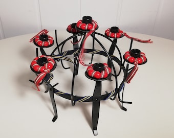 ヴィンテージ スウェーデン製 鍛冶屋製 鉄製 キャンドルホルダー