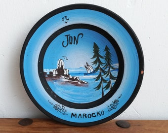 Hand Painted Clay Wall Decor: Moroccan Home Interior Art