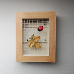 Sleuteldoos voor muur houten Zweedse handgemaakte vintage