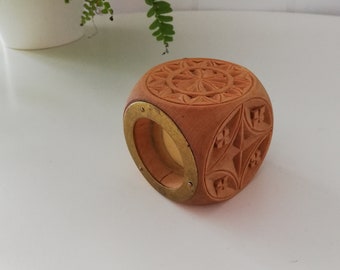 Houten kaarshouder
