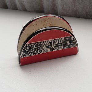 Portatovaglioli in ceramica moderna della metà del secolo, scandinavo