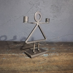 Wrought iron Candle Holder Swedish Designer work Swedish Quality Iron Art Vintage