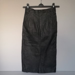 Black leather Skirts.  Size 34 - XXS