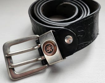 Levis 501 Leather Belt-Made In USA-Belt In a very good condition-Vintage
