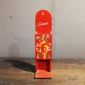Rosemaling Match Box Holder Wall decor Norwegian - Geilo