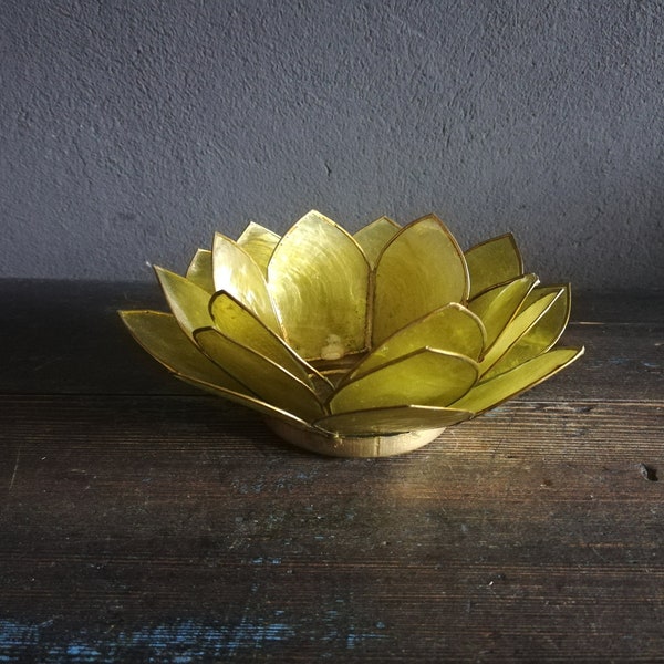 Lotus flower candle holder. Table centerpiece design