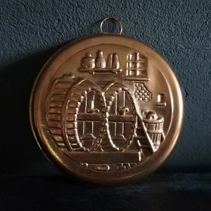 French Copper Baking Pan. Copper Form.Decorative Wall Hanging.