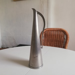 Noorse antieke XXL Tinnen Vaas Mooie Nordic Handmade Ar-De vaas is Zwaar 1.Kg