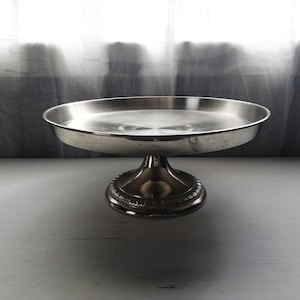 Antique Silver Plate Serving Stand