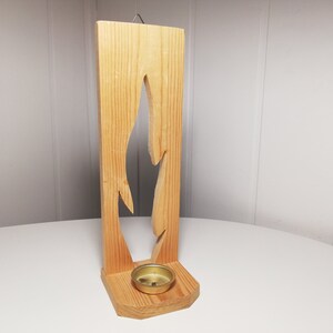 Wooden Wall candle holder