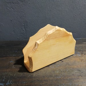 Porta tovagliolo in legno naturale