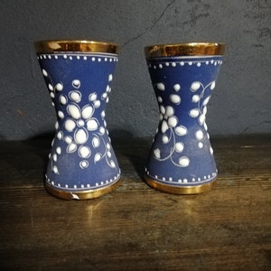 vintage Vase Set of 2  ELPA Alcobaca Portugal porcelain