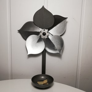 Metal art Sunflower Wall Candle Holder