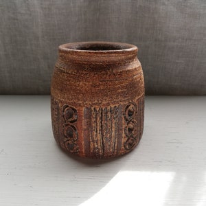 ミッドセンチュリーモダンスウェーデン陶器花瓶 1970年代