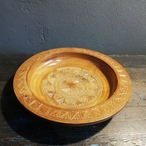 Hand carved Wooden Bowl. Handmade. image 1