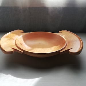 Noorse antieke houten ale bowl groot formaat handgesneden Noorse volkskunst