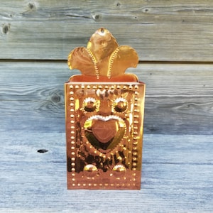 Copper Match Box Holder for long matches