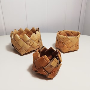 Wicker Birch Basket Quantity 3,