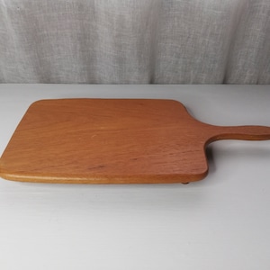 Upsala Slojd Teak Wood 1960s Serving Board Plate Wooden Tray-Designer Johnny Mattsson Sweden