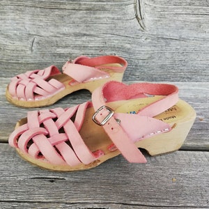 Girls Clogs Sandals - Size 30, Made in Sweden