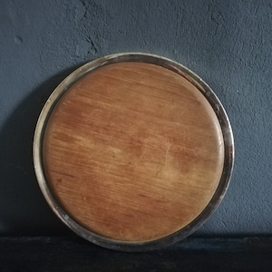 Wooden Table Coaster with steel Vintage
