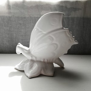 Butterfly Pottery Vase French Vintage