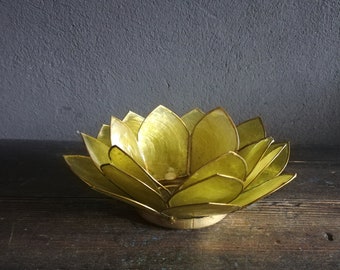Lotus flower candle holder. Table centerpiece design