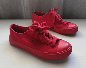 Rote Damen Sneakers - Vty - Größe Eur 37, Us 6.5, Uk 4.5