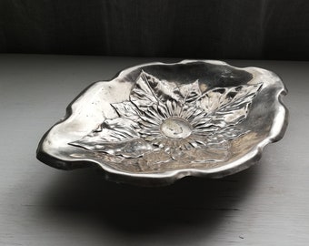 Antique Aluminium Pedestal Bowl