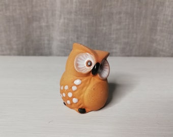 Clay Owl Figurine