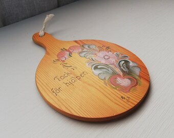 Scandinavian Vintage Wall Decor Board Hand Painting-Traditional Art