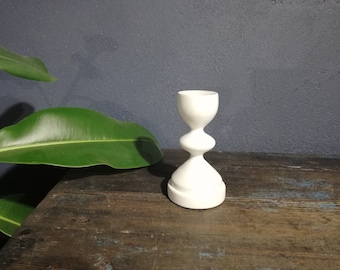 White Wooden Candlestick