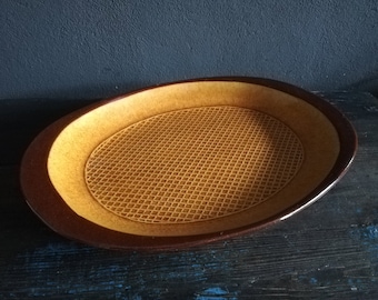 Vassoio da portata in ceramica Gabriel di metà secolo - Prodotto in Svezia