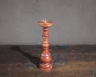 Wooden candle holder