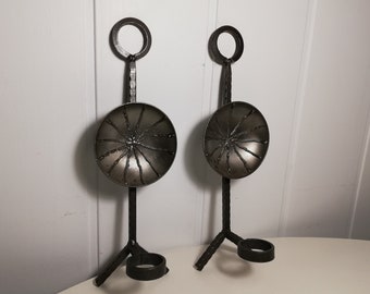 Wall Sconce Set of 2 Swedish Quality wrought iron Vintage