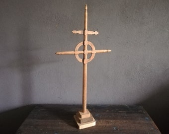 simbolo vichingo Cross Decor Decor Grande Dimensione Fatta a mano Viking Motive Arte Norvegese