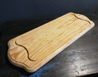 Large 20.4 inches Vintage Food board Kitchen cutting board.Wooden