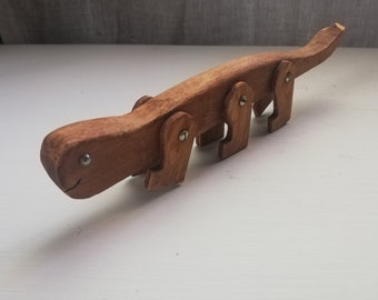 Wooden Dinosaur with moving legs