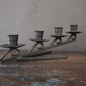 Metal candle holder