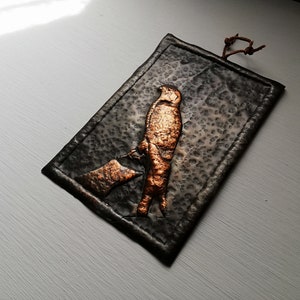 Antique Falcon Bird Copper Wall Decor Hammered Copper Handmade