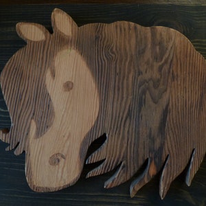 Wooden horse - Vintage wall decor.