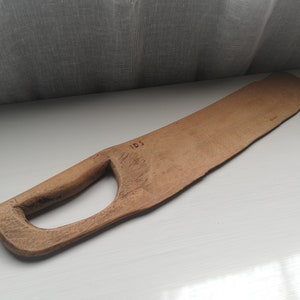 Flax knife Scandinavian Antique Wall Decor Scandinavian Folk Art Natural Wood
