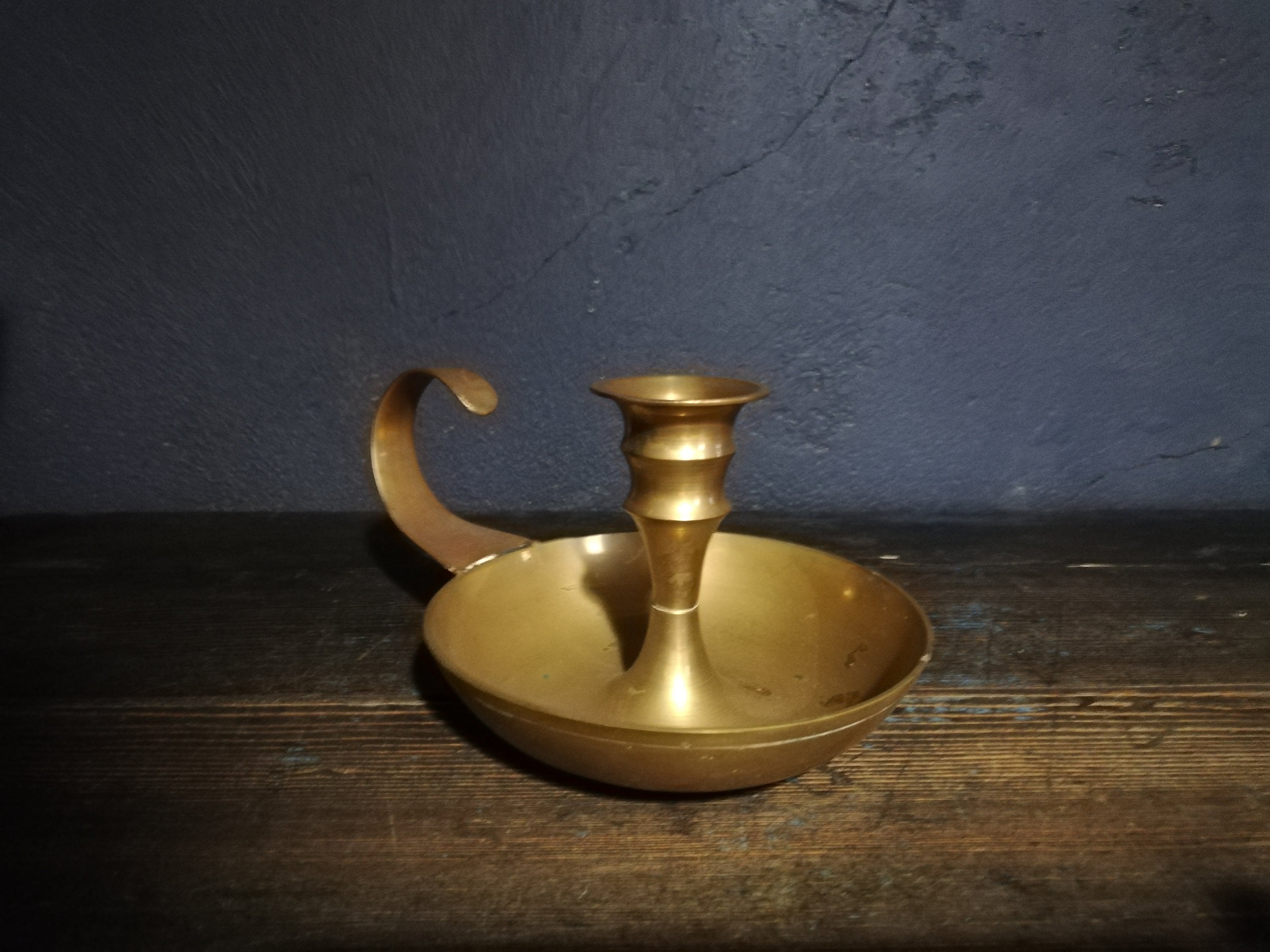 French Brass Candle Holder Portable Candle Holder Etsy