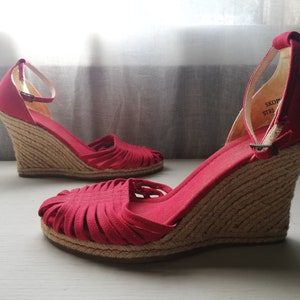 GYLLENE GRIPEN Red Women’s Platform Sandals -  Size 40 eur, 9 us, 7 uk