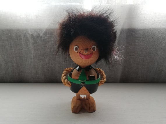 Buy Ulla britt Alklid 1960s Troll Wooden Figurine Swedish Naturals