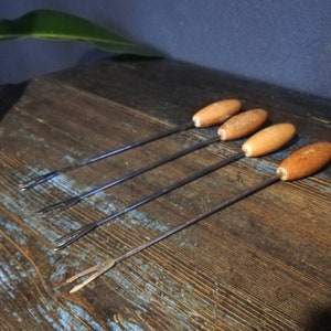 Vintage Meat Skewers Set 4
