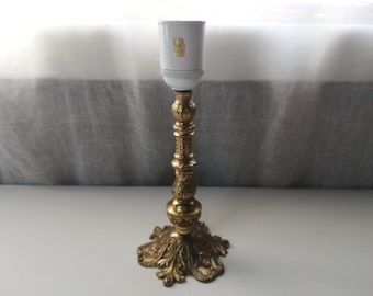 Vintage Spanish Brass Table Lamp Base. Made in Spain