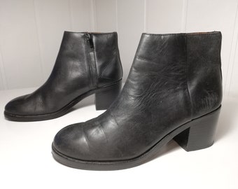 Botines de mujer negros - tamaño 38 eur, 7.5 nosotros, 5.5 uk.