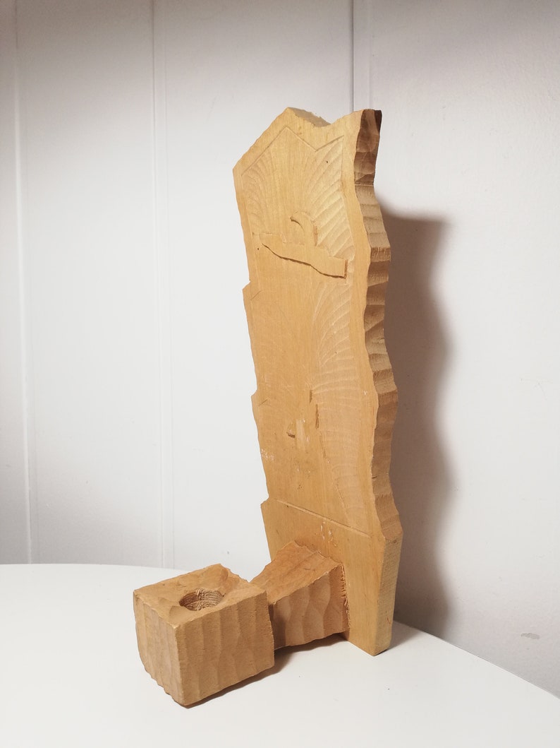 Wooden Wall candle holder